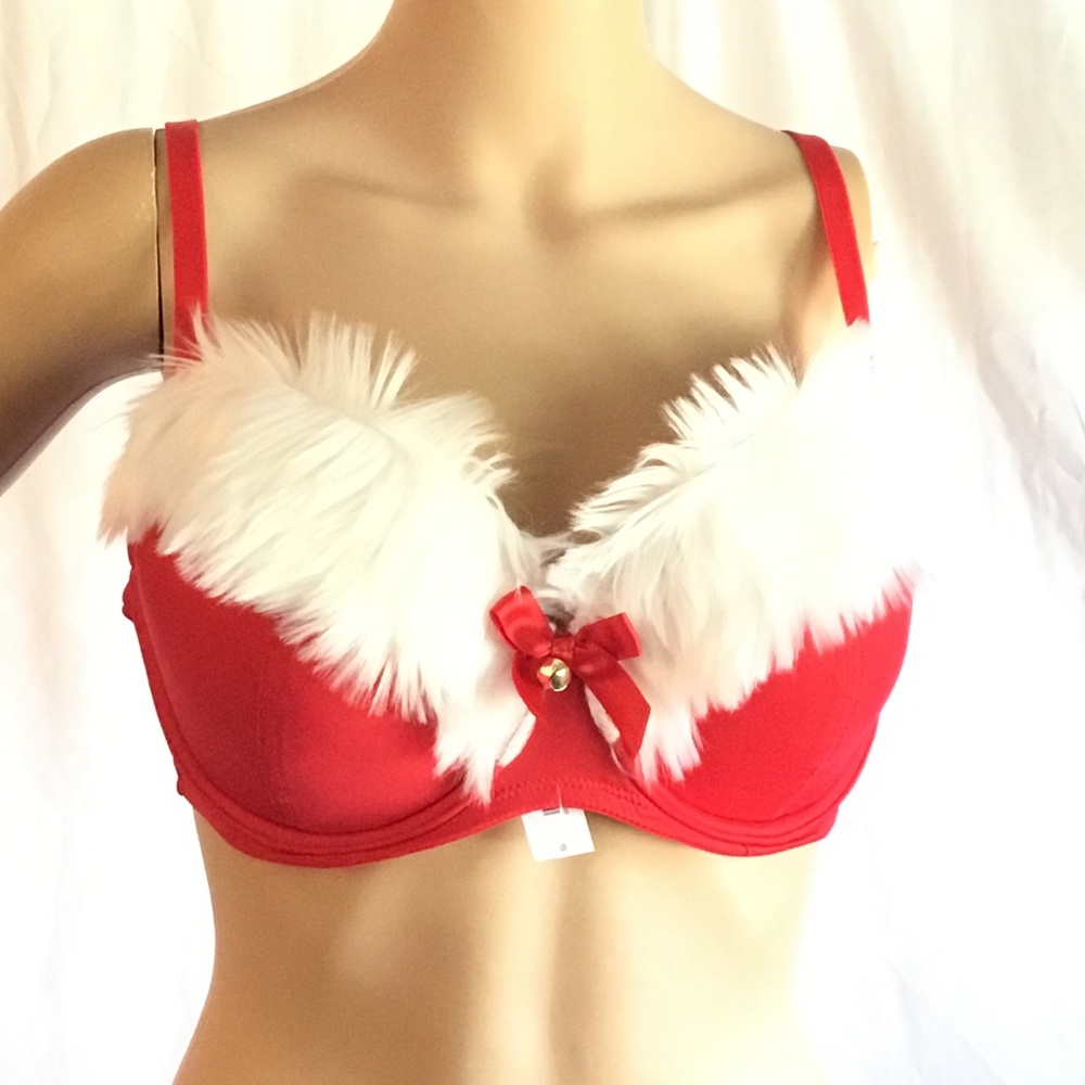 Adore Me Claussa Supportive Demi Push Up Holiday Bra NWT